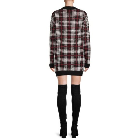 Plaid Sweater Dress - Picture 2 of 3